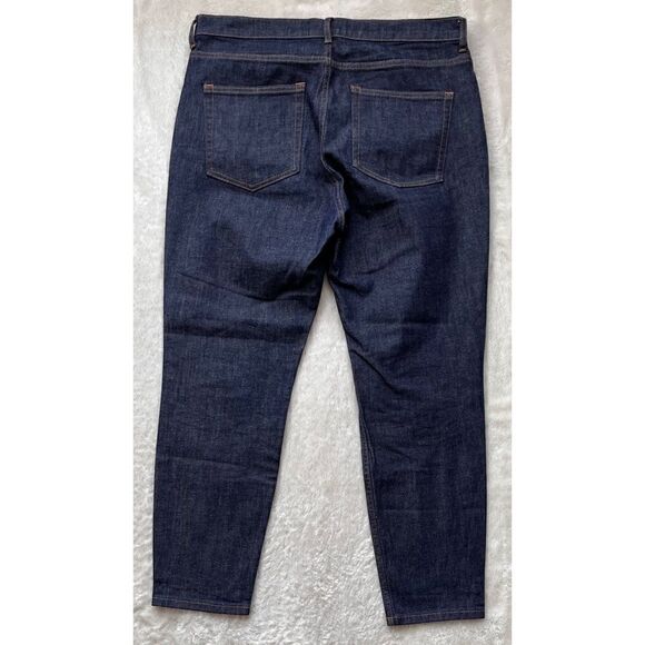 EVERLANE Ankle High Rise Skinny Jean in Dark Indigo, Size 32 - Picture 13 of 16